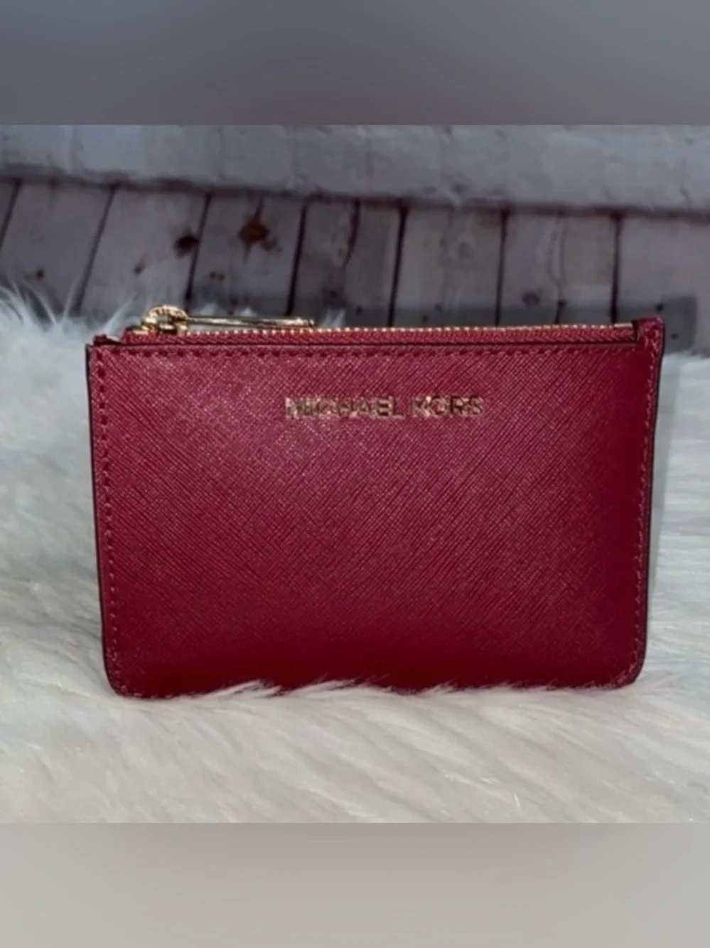 Michael Kors CARMEN Pouchette/JET SET TRAVEL TZ Coinpouch 2pc Set